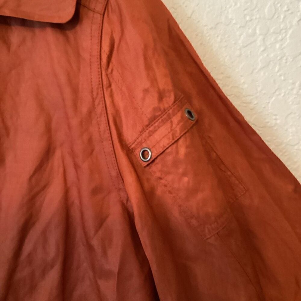 Chico’s Gorpcore Rust Cropped Jacket Size 12 - Picture 4 of 11